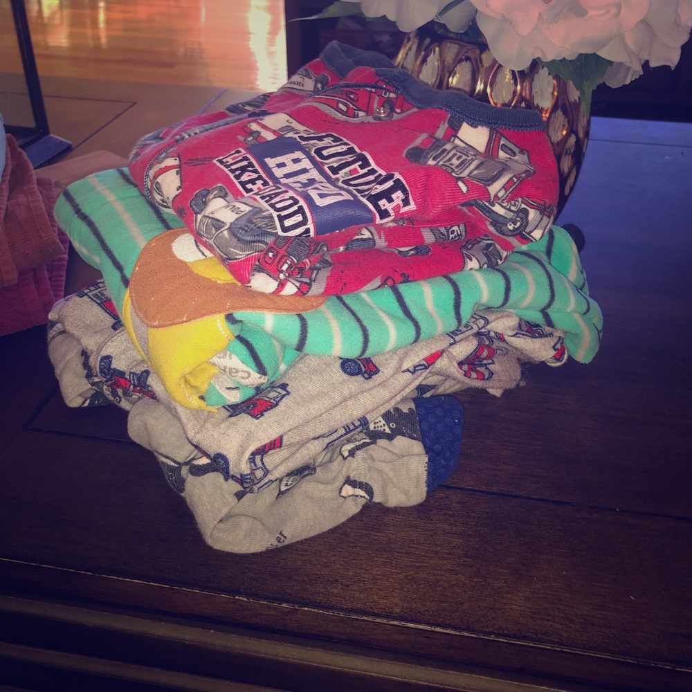 Baby Boy 12-18 month footy pajamas (used)